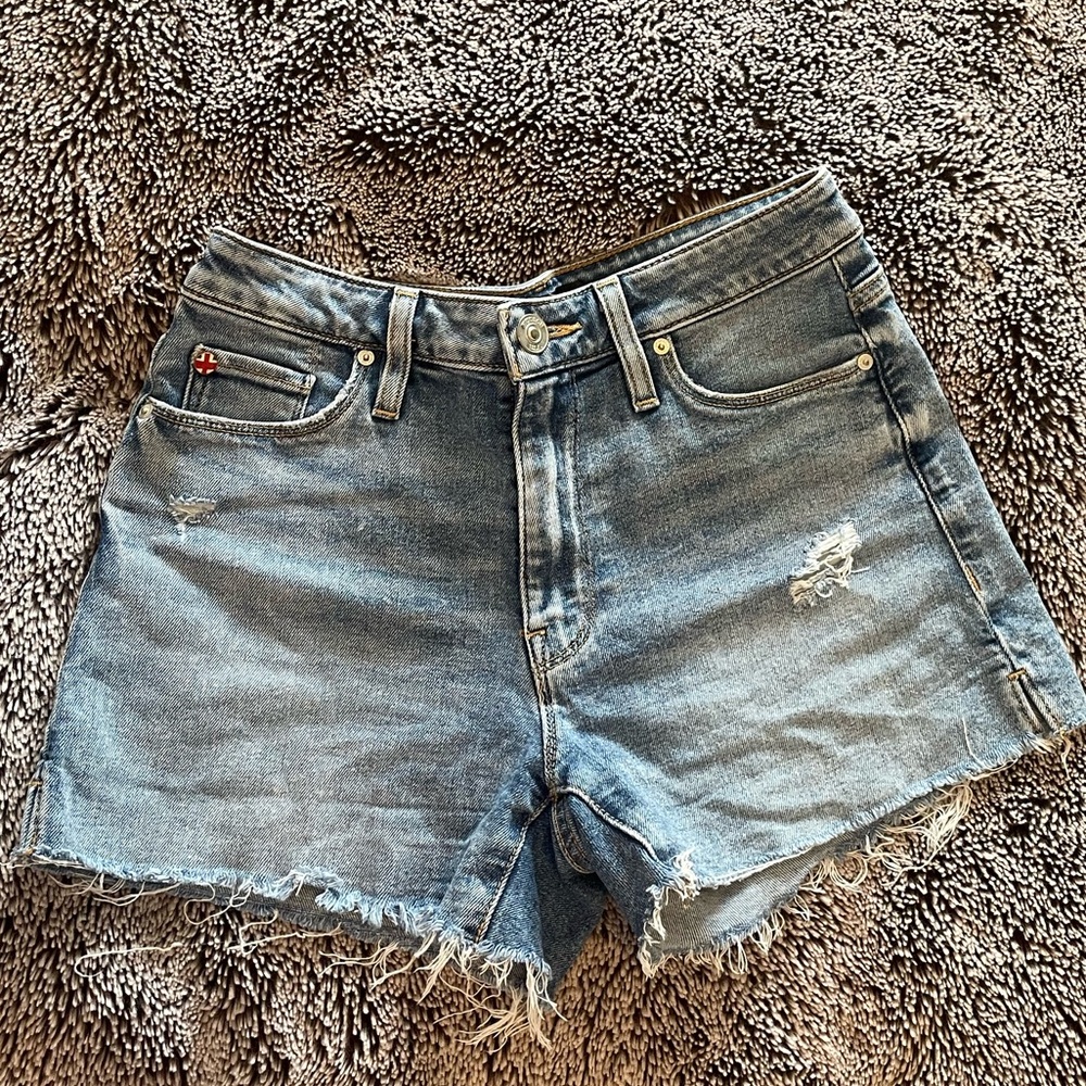 Hudson distressed Jean shorts 25